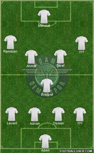 Adana Demirspor 4-1-4-1 football formation