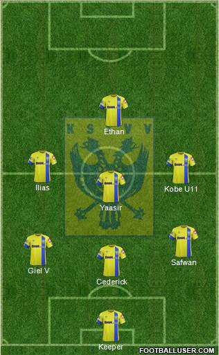 K Sint-Truidense VV 4-1-2-3 football formation