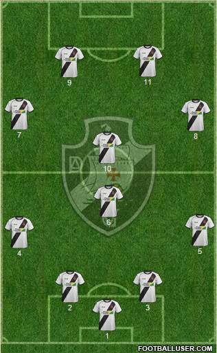 AD Vasco da Gama 4-2-2-2 football formation