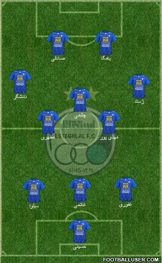 Esteghlal Tehran football formation