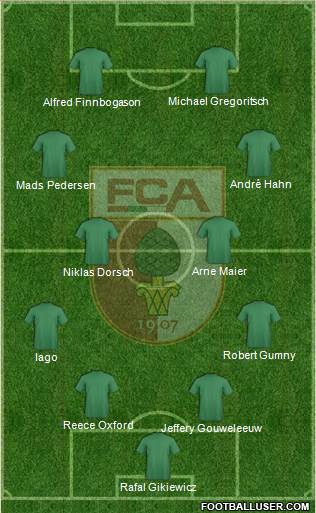 FC Augsburg football formation