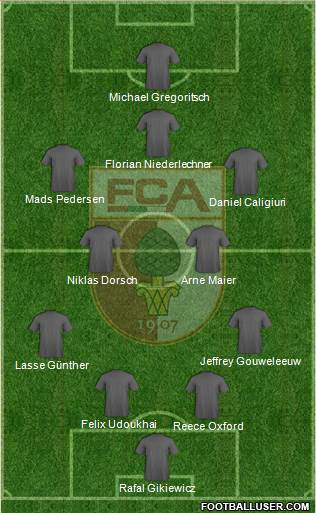 FC Augsburg football formation