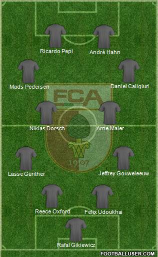 FC Augsburg football formation