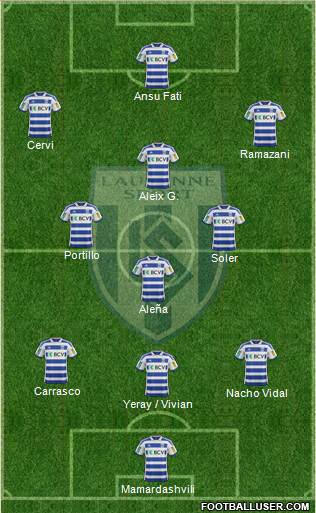 FC Lausanne-Sport football formation