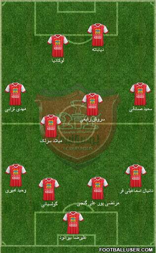 Persepolis Tehran football formation