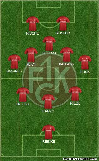 1.FC Kaiserslautern 5-4-1 football formation