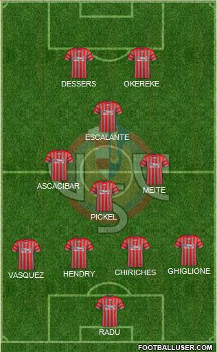 Cremonese 4-3-1-2 football formation