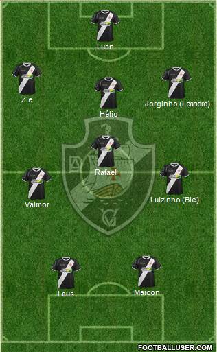 AD Vasco da Gama 4-3-1-2 football formation