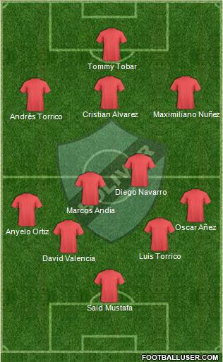 C Bolívar football formation