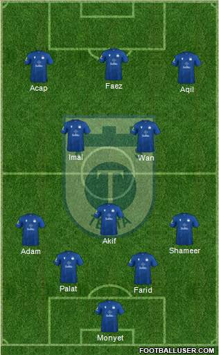 KS Teuta Durrës 4-1-2-3 football formation