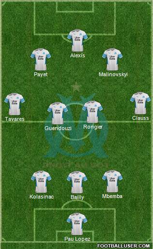 Olympique de Marseille football formation