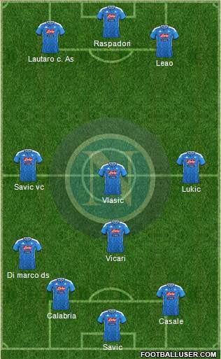 Napoli football formation