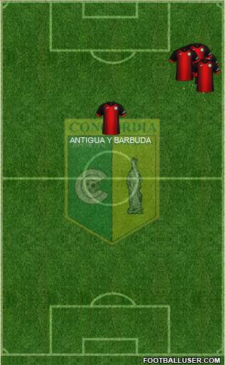 Concordia Chiajna 4-3-1-2 football formation