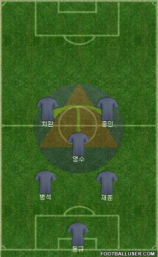 AA Tiradentes 4-3-3 football formation