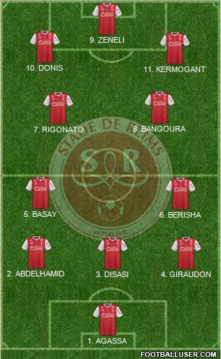 Stade de Reims football formation