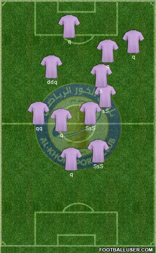 Al-Khor Sports Club 4-2-1-3 football formation