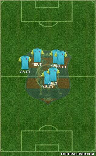 PAO Diagoras Rodou 3-4-1-2 football formation