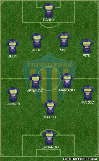 C Sportivo Trinidense 4-2-3-1 football formation