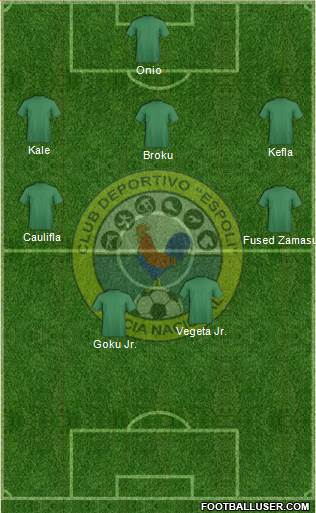 CD Espoli 5-4-1 football formation