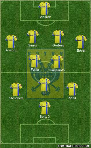 K Sint-Truidense VV 4-3-3 football formation