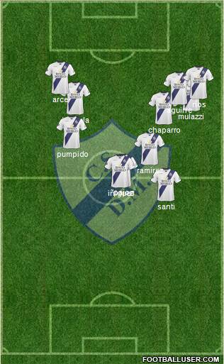 Deportivo Merlo football formation