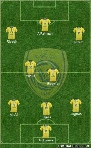 Al-Nassr (KSA) 3-4-3 football formation