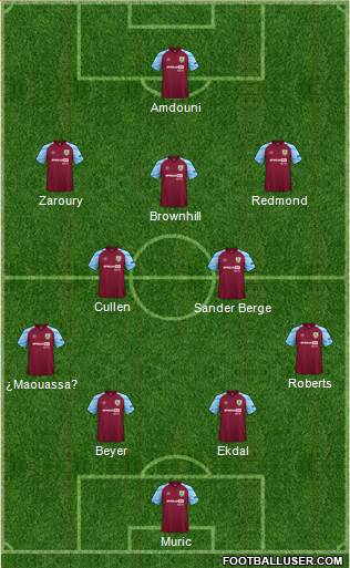 Burnley football formation