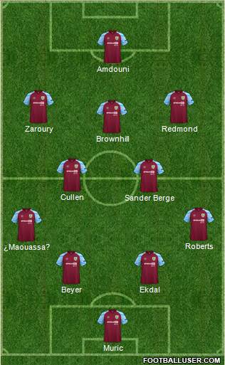 Burnley football formation