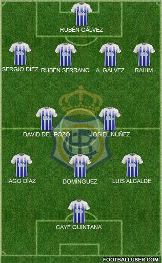 R.C. Recreativo de Huelva S.A.D. football formation