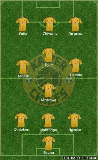 Kaizer Chiefs 3-4-3 football formation
