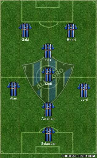 Almagro 4-1-3-2 football formation