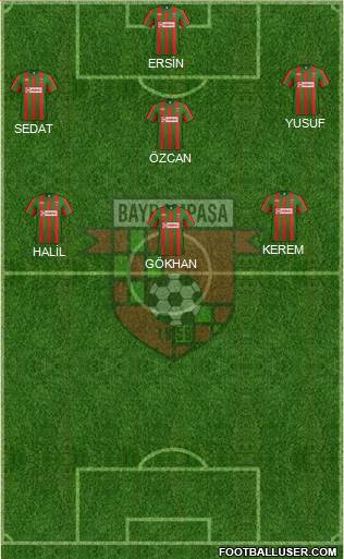 Bayrampasa 5-4-1 football formation