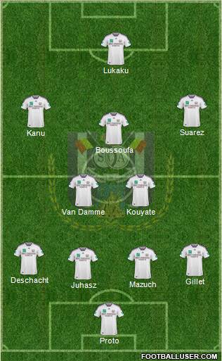 RSC Anderlecht football formation