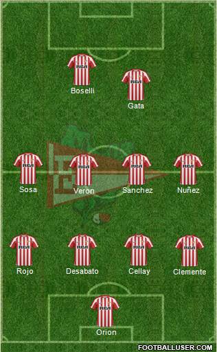 Estudiantes de La Plata  football formation