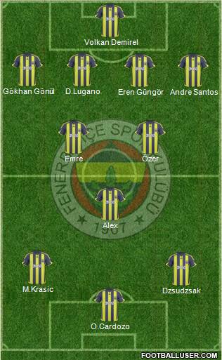 Fenerbahçe SK Formation 2010