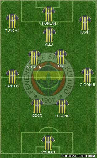 Fenerbahçe SK football formation