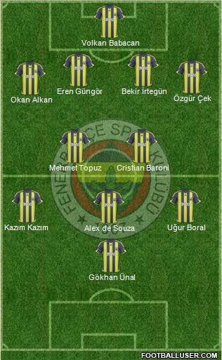 Fenerbahçe SK Formation 2010
