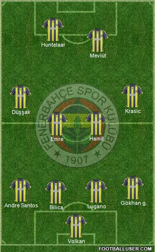 Fenerbahçe SK Formation 2010