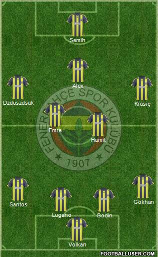 Fenerbahçe SK Formation 2010