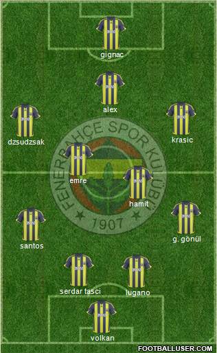 Fenerbahçe SK football formation