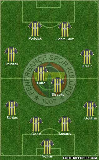 Fenerbahçe SK Formation 2010