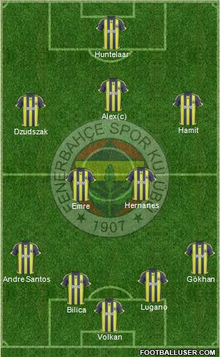 Fenerbahçe SK Formation 2010