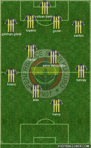 Fenerbahçe SK Formation 2010