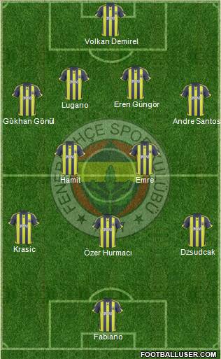Fenerbahçe SK Formation 2010