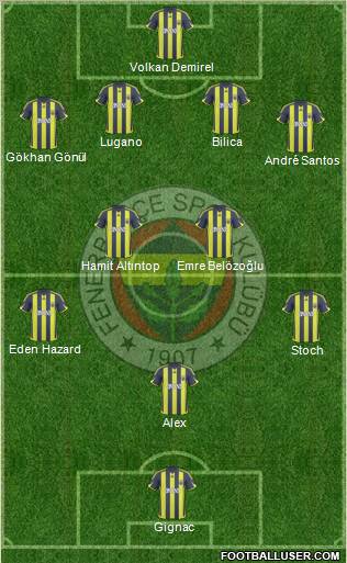 Fenerbahçe SK Formation 2010