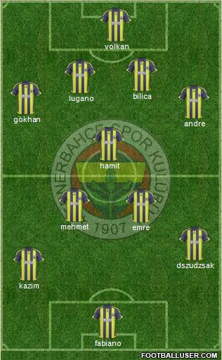 Fenerbahçe SK Formation 2010