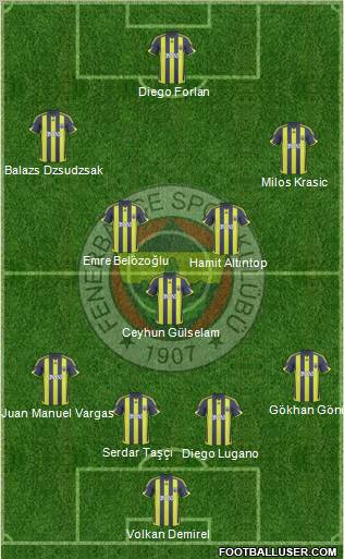Fenerbahçe SK Formation 2010