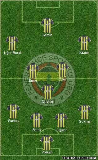 Fenerbahçe SK Formation 2010