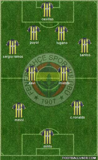 Fenerbahçe SK Formation 2010