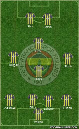 Fenerbahçe SK Formation 2010